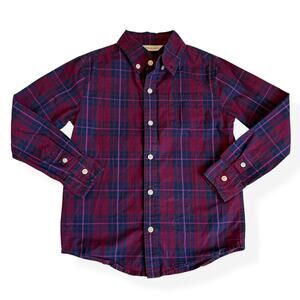 Janie and jack Plaid Tartan Poplin Button Down Shirt 5